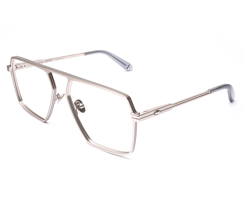 Amor Optical Austin frames in Mirror Silver