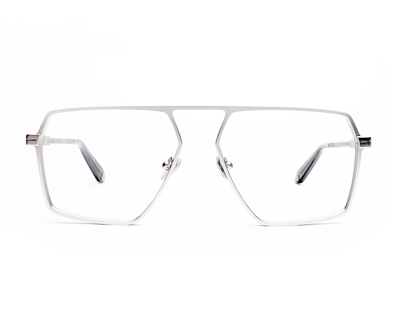 Amor Optical Austin frames in Mirror Silver