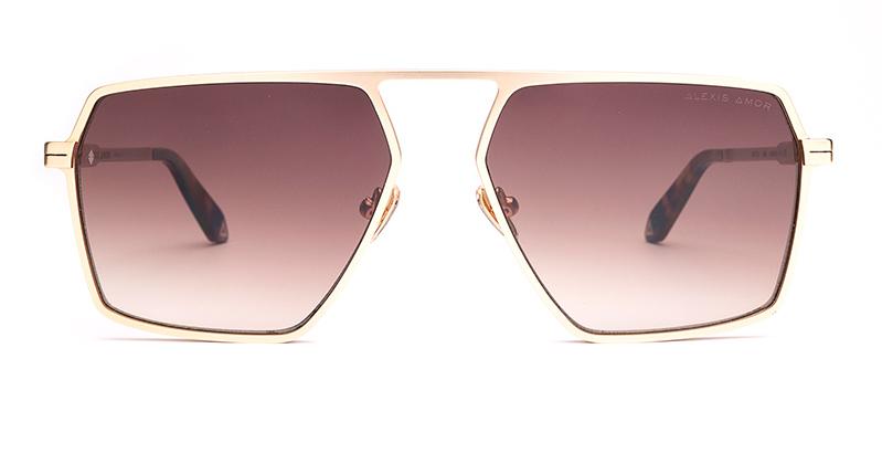 Amor Optical Austin sunglasses in Matte Gold