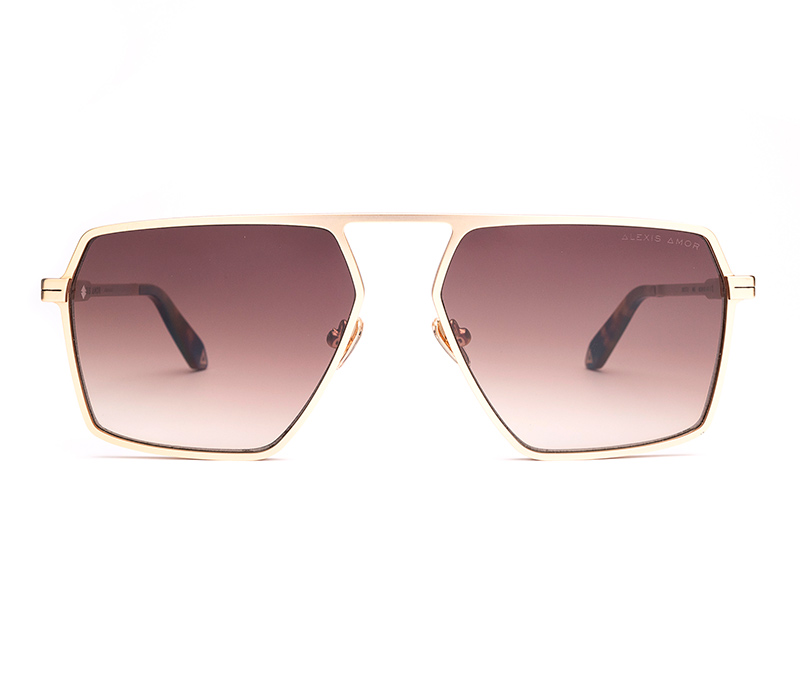 Amor Optical Austin sunglasses in Matte Gold