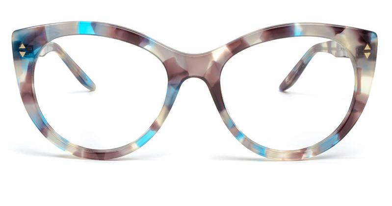 Alexis Amor Ava frames in Blue Havana Tortoise