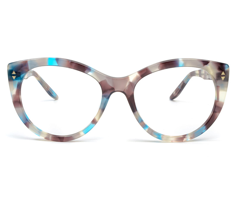 Alexis Amor Ava frames in Blue Havana Tortoise