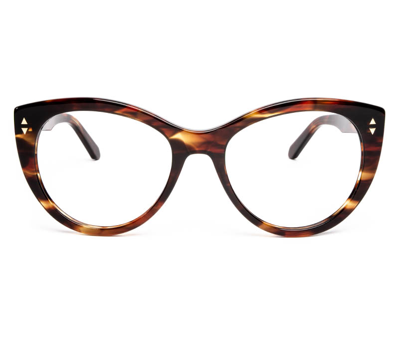 Alexis Amor Ava frames in Caramel Havana Stripe