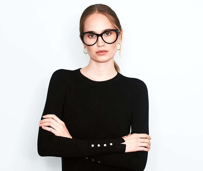 Alexis Amor Ava frames in Gloss Piano Black