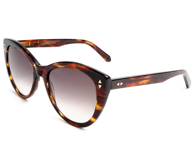 Alexis Amor Ava sunglasses in Caramel Havana Stripe