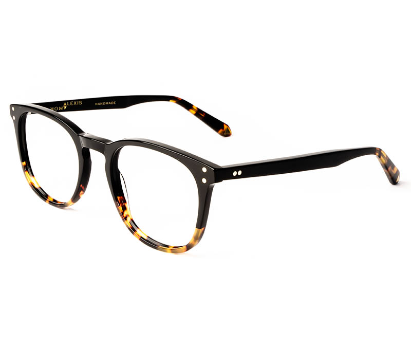 Alexis Amor Baxter frames in Gloss Black + Havana