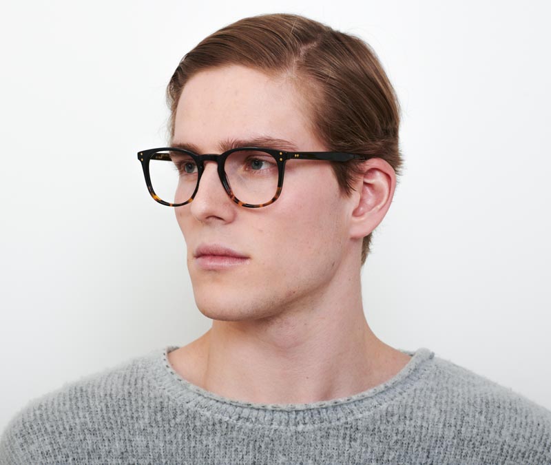 Alexis Amor Baxter frames in Gloss Black + Havana