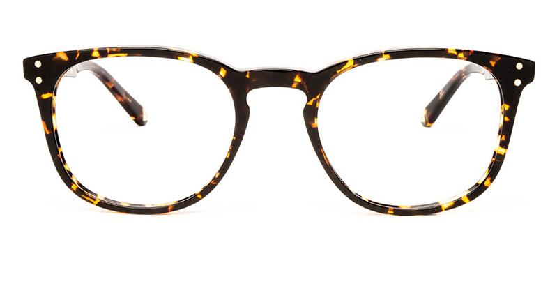 Alexis Amor Baxter frames in Gloss Black Amber Fleck