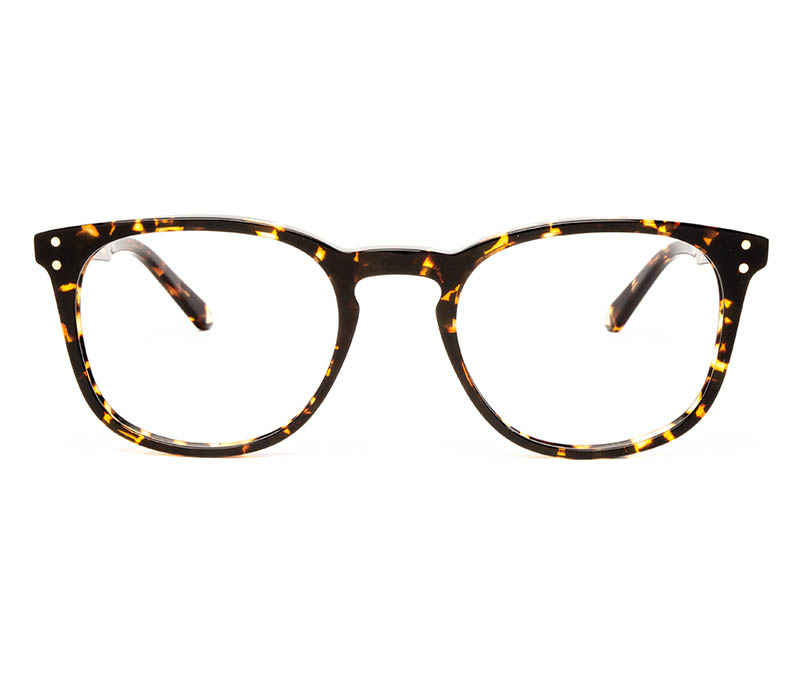 Alexis Amor Baxter frames in Gloss Black Amber Fleck