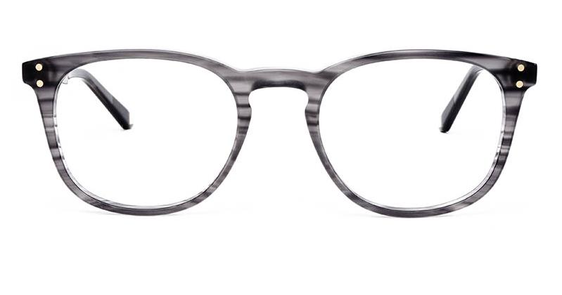 Alexis Amor Baxter frames in Matte Grey Stripe