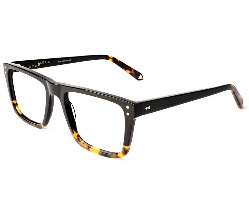 Alexis Amor Beckett frames in Gloss Black + Havana