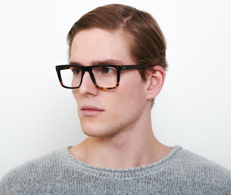 Alexis Amor Beckett frames in Gloss Black + Havana