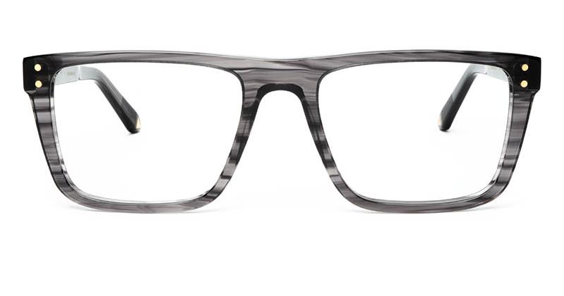 Alexis Amor Beckett frames in Gloss Grey Stripe