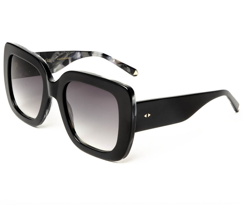 Alexis Amor Bibi sunglasses in Gloss Piano Black Marble