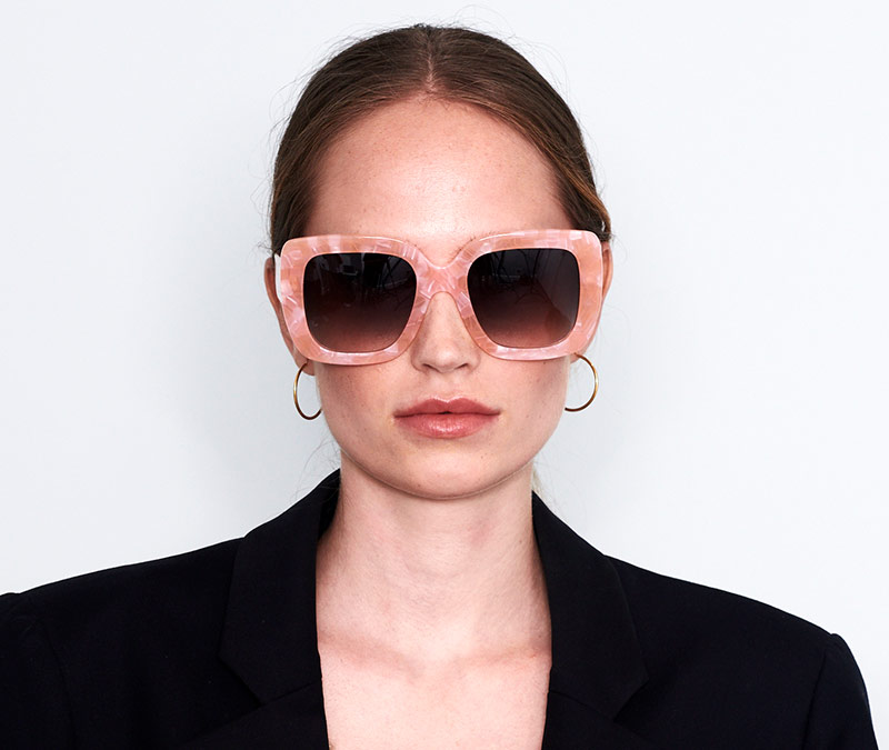 Alexis Amor Bibi sunglasses in Hot Pink Marble