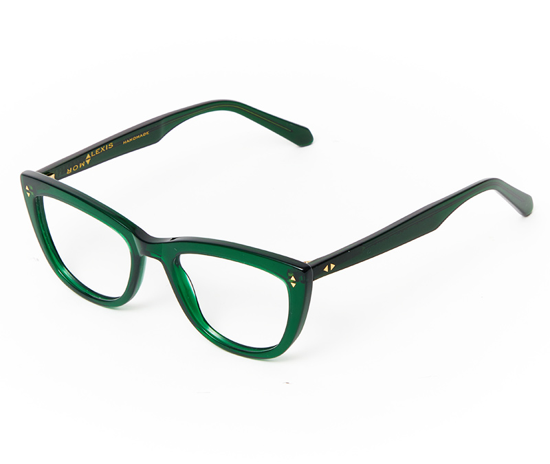 Alexis Amor Birdie frames in Deepest Darkest Emerald