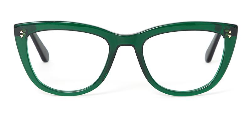 Alexis Amor Birdie frames in Deepest Darkest Emerald