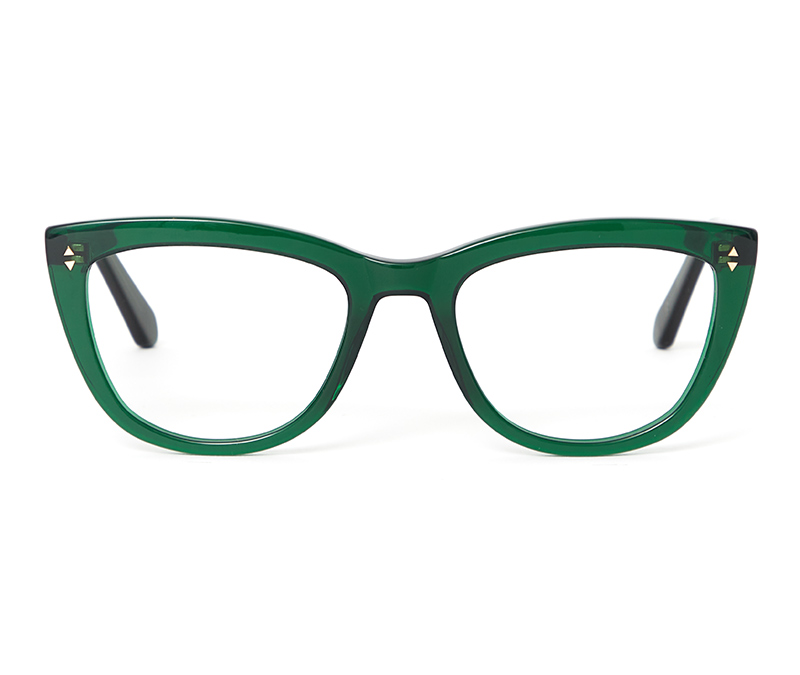 Alexis Amor Birdie frames in Deepest Darkest Emerald