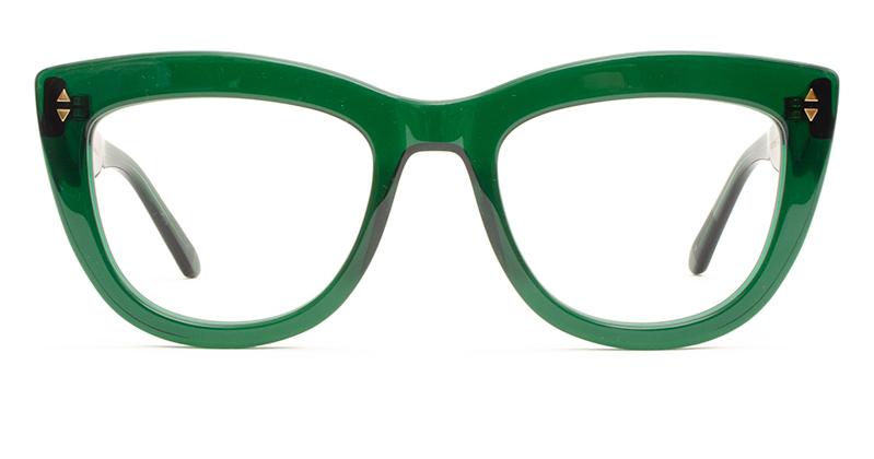 Alexis Amor Birdie X frames in Deepest Darkest Emerald