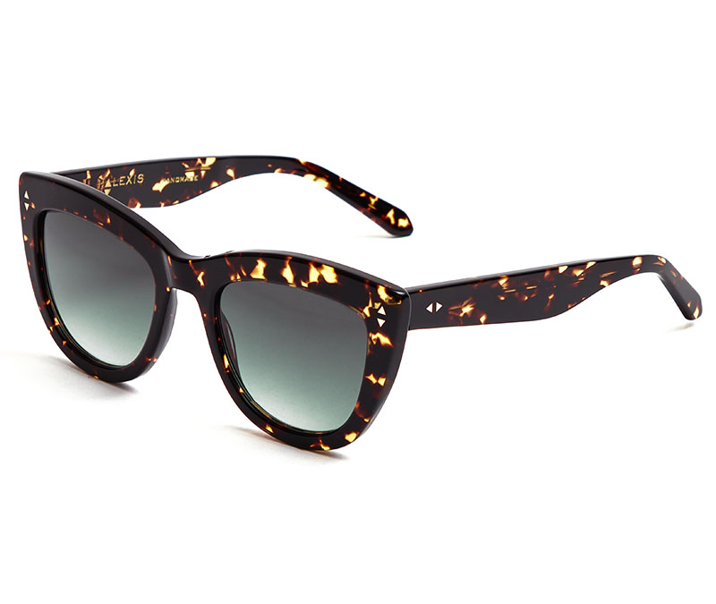 Alexis Amor Birdie X sunglasses in Amber Fleck