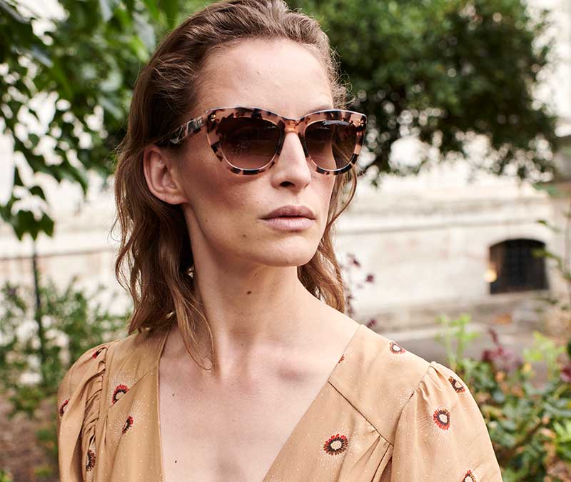 Alexis Amor Birdie X sunglasses in Rose Havana Quartz
