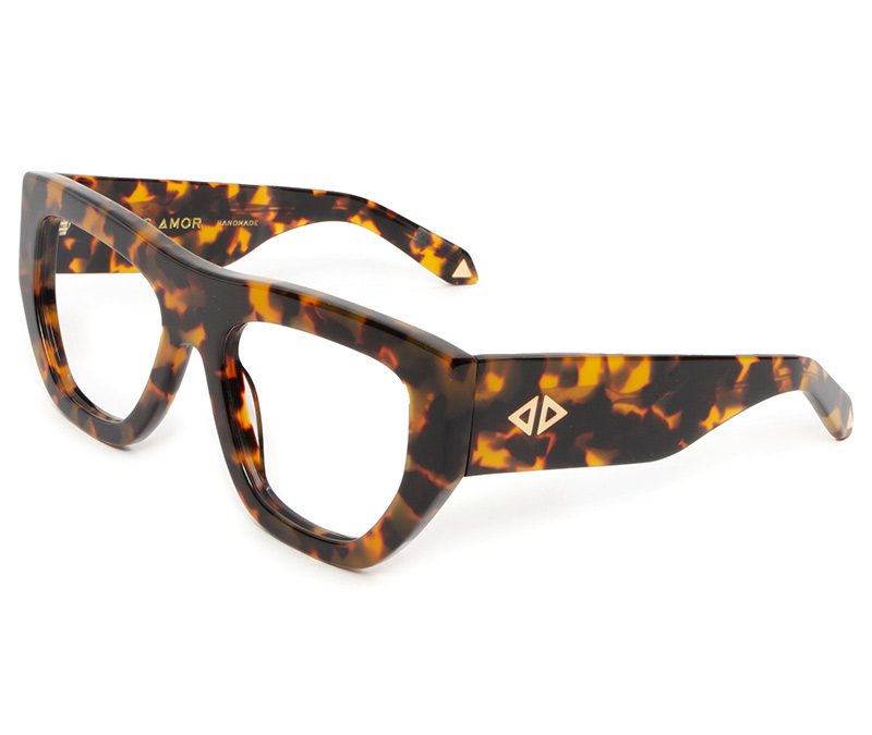 Alexis Amor Blaise frames in Light Leopard Tortoise