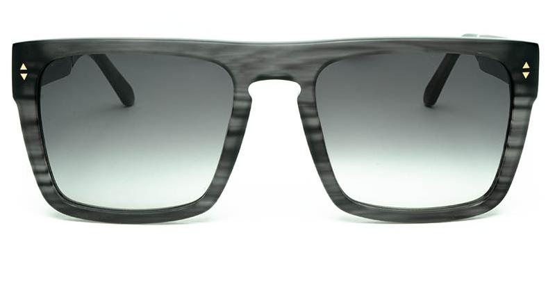 Alexis Amor Blake frames in Matte Grey Stripe