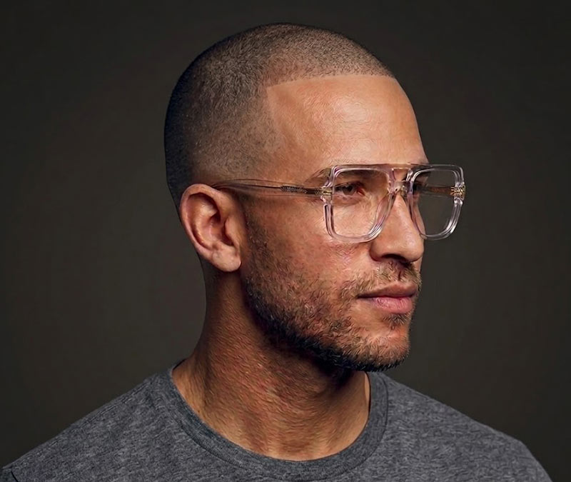 Amor Optical Burt frames in Crystal Clear Quartz