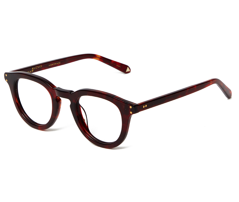 Alexis Amor Charlie X frames in Cranberry Red Tortoise