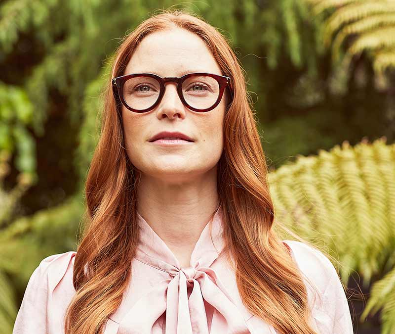 Alexis Amor Charlie X frames in Cranberry Red Tortoise