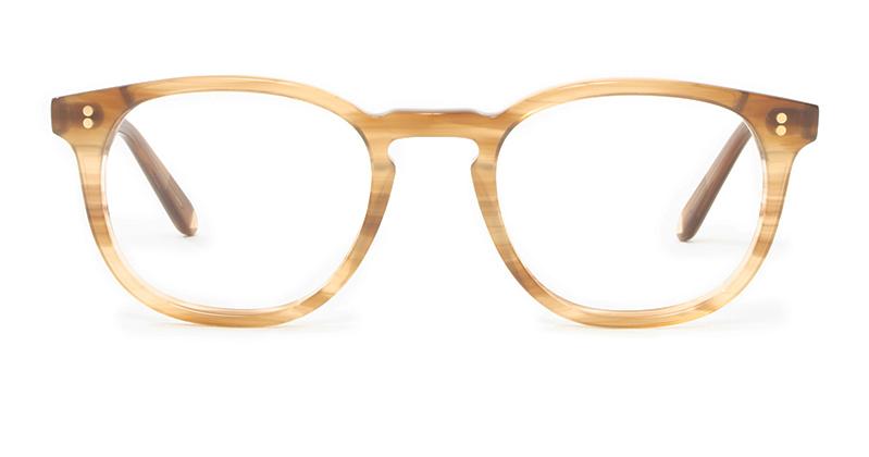 Alexis Amor Clarke frames in Havana Blonde Stripe