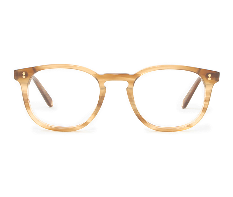 Alexis Amor Clarke frames in Havana Blonde Stripe