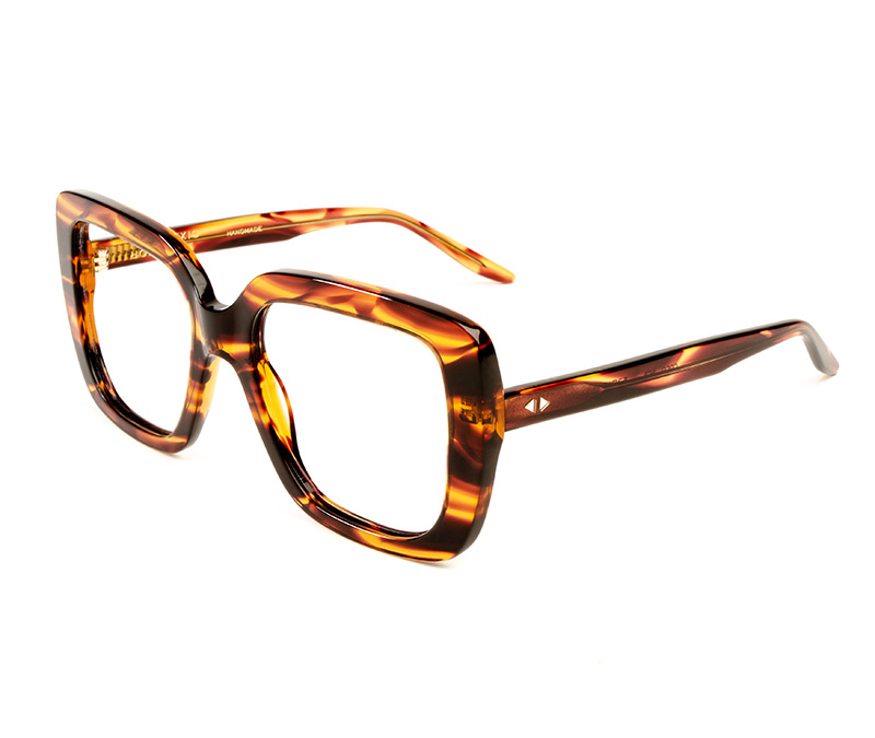 Alexis Amor Coco frames in Smooth Caramel Stripe