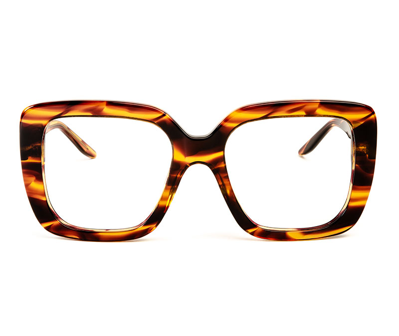 Alexis Amor Coco frames in Smooth Caramel Stripe