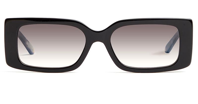 Alexis Amor Cora frames in Gloss Piano Black + Marble