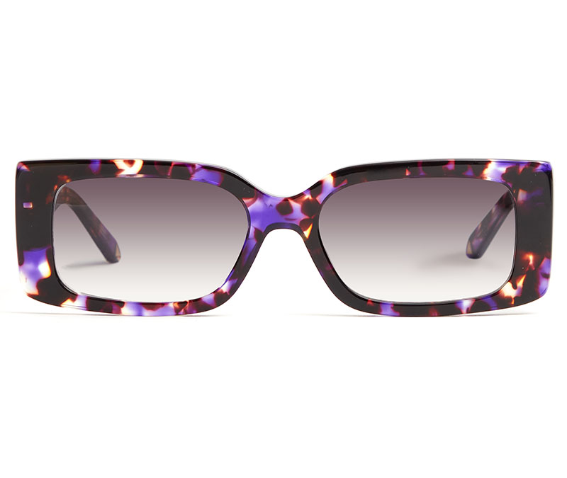 Alexis Amor Cora sunglasses in Limited Edition Purple Peacock Marble