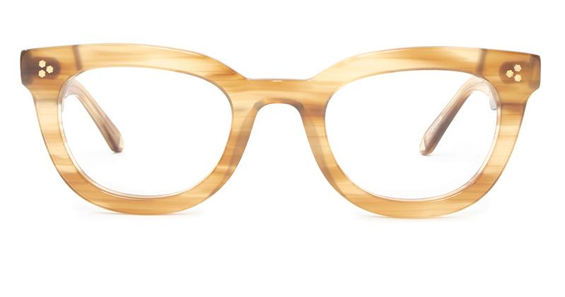 Alexis Amor Dakota frames in Havana Blonde Stripe