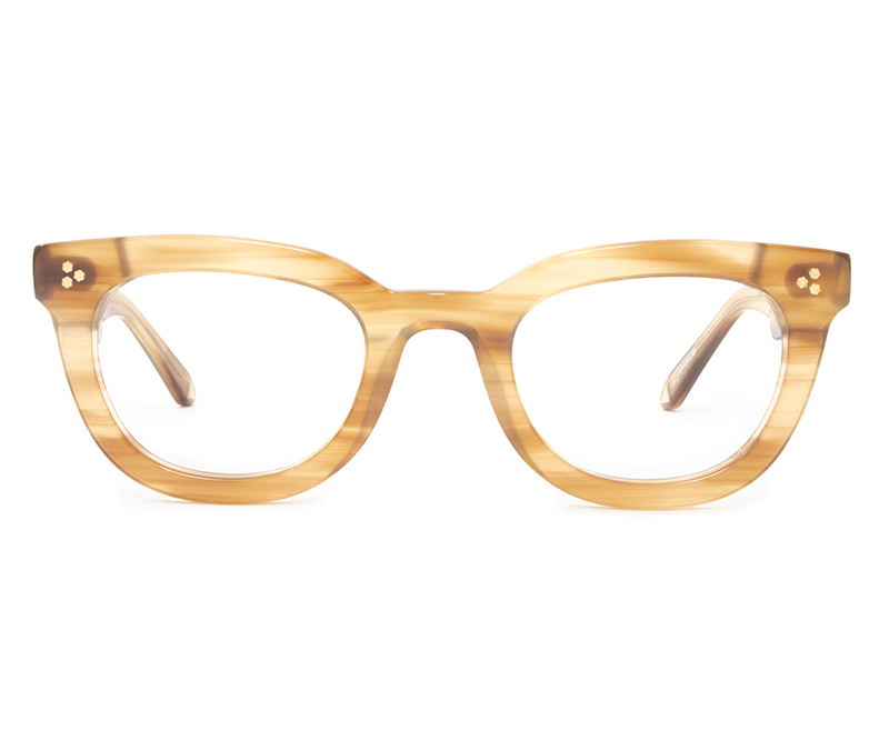 Alexis Amor Dakota frames in Havana Blonde Stripe