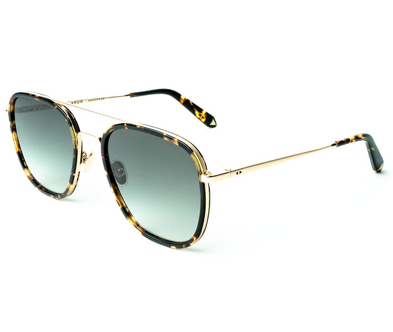 Alexis Amor Dallas sunglasses in Mirror Gold Amber Fleck