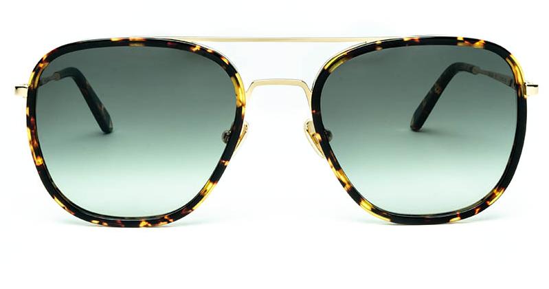Alexis Amor Dallas sunglasses in Mirror Gold Amber Fleck