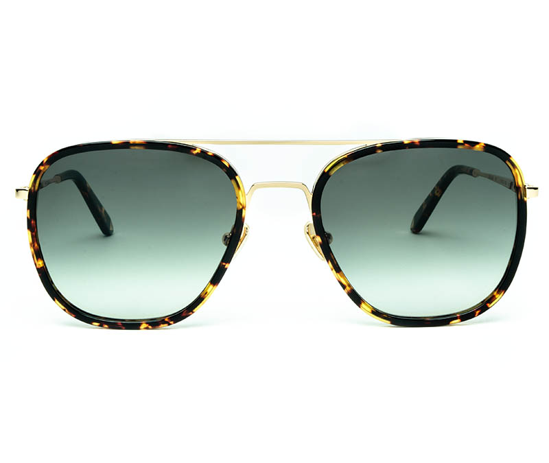 Alexis Amor Dallas sunglasses in Mirror Gold Amber Fleck