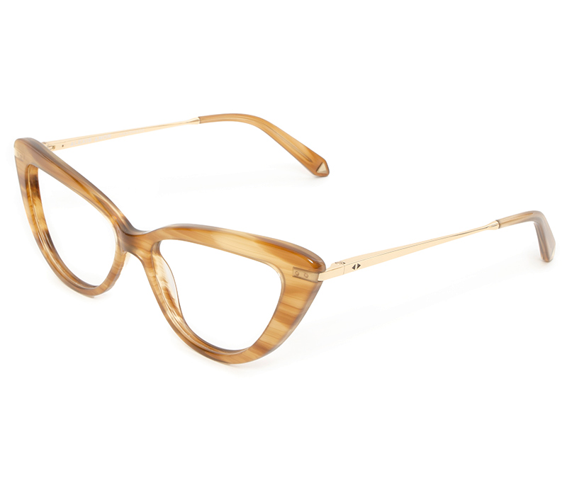 Alexis Amor Daphne frames in Havana Blonde Stripe