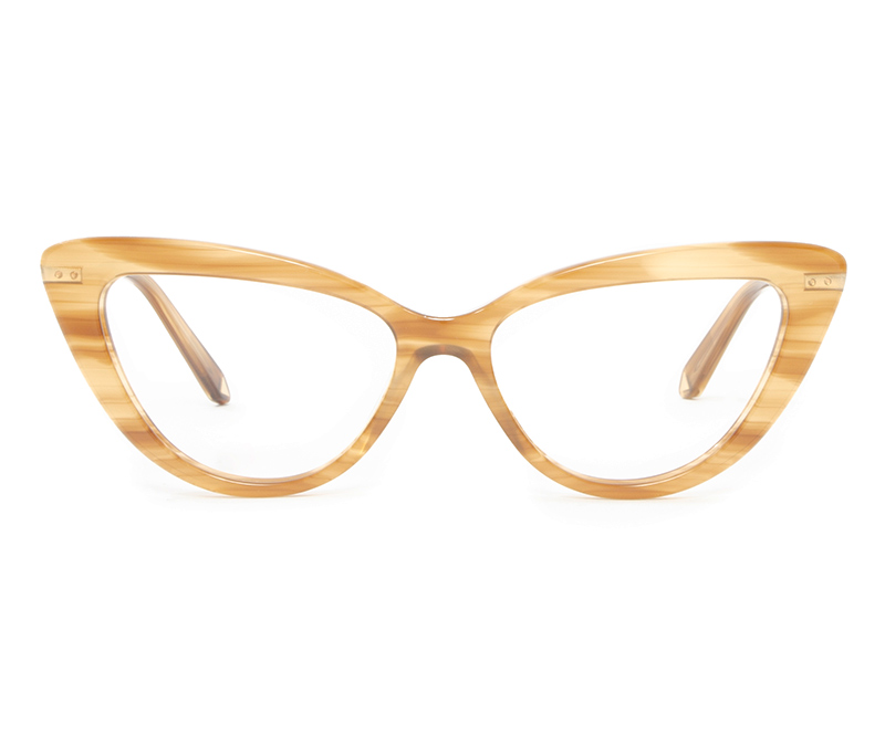 Alexis Amor Daphne frames in Havana Blonde Stripe