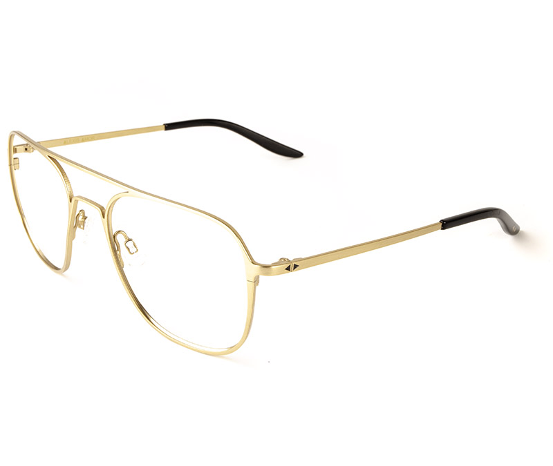 Alexis Amor Dax frames in Matte Gold