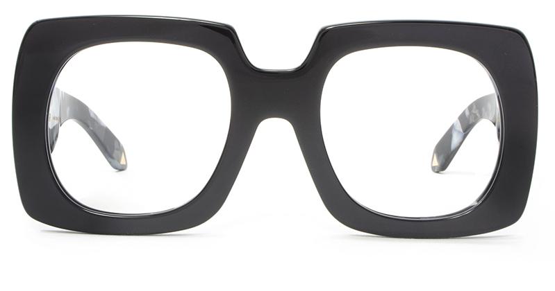 Alexis Amor Dee Dee frames in Gloss Piano Black + Marble