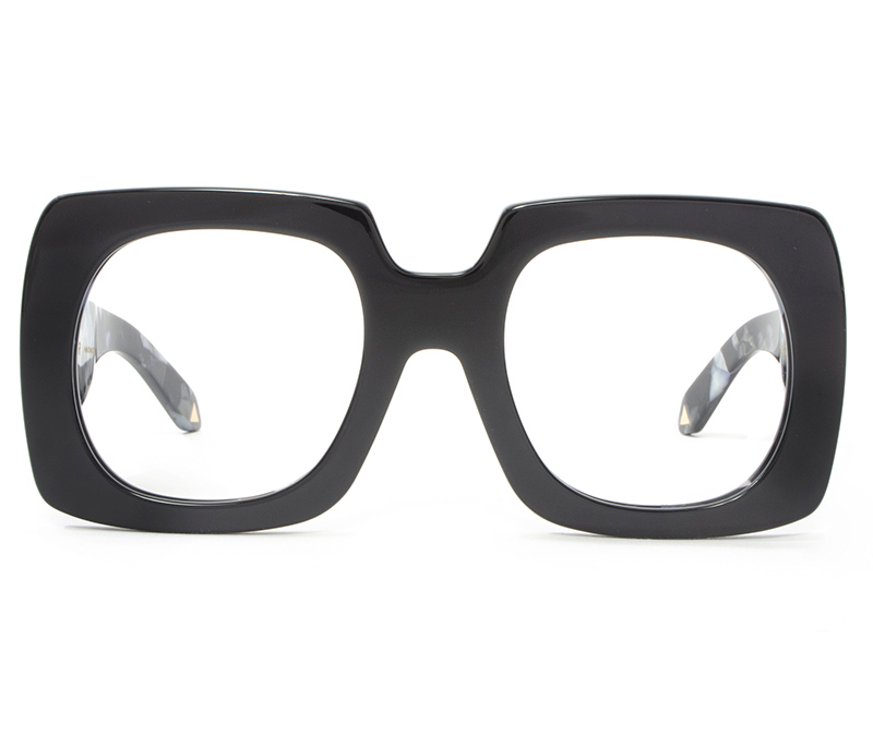 Alexis Amor Dee Dee frames in Gloss Piano Black + Marble