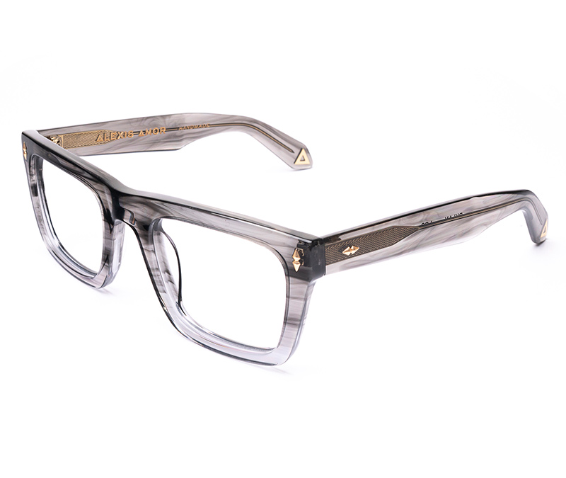 Amor Optical Dylan frames in Light Grey Stripe