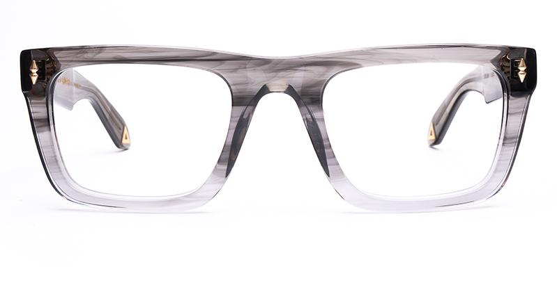 Alexis Amor Dylan frames in Light Grey Stripe
