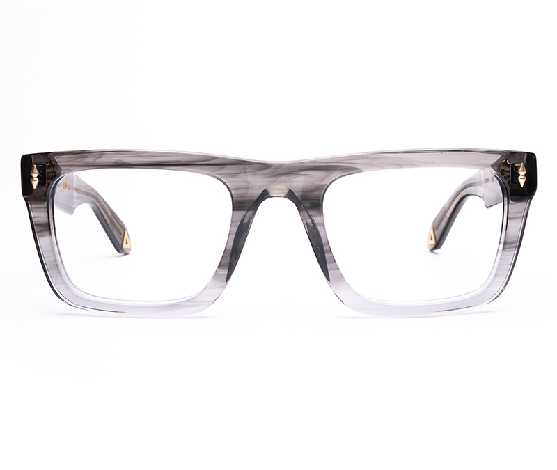 Amor Optical Dylan frames in Light Grey Stripe
