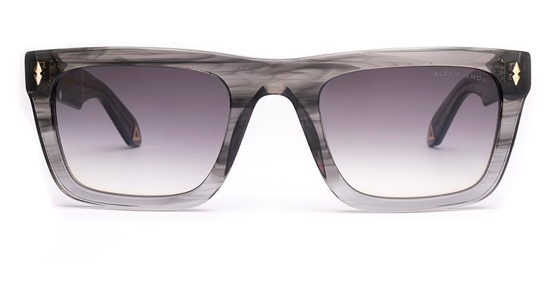 Amor Optical Dylan sunglasses in Light Grey Stripe